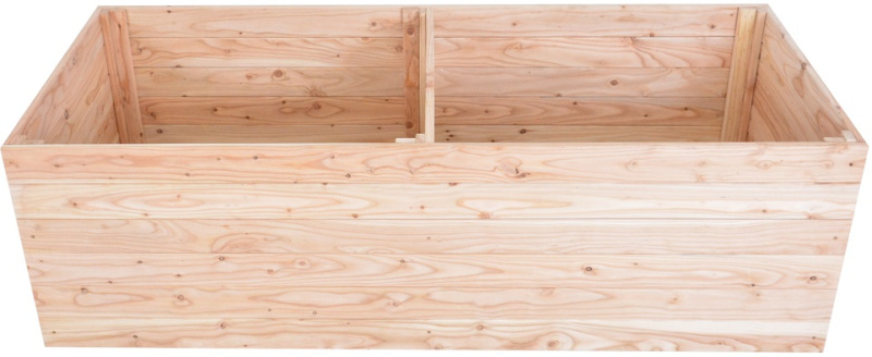 Záhon vyvýšený PREMIUM MODŘÍN, 160x70x50cm dřevěný