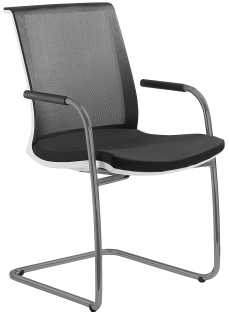 Konferenční židle LYRA NET 213-Z-N2, kostra šedá