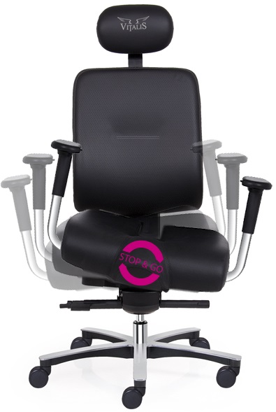 Kancelářská balanční židle VITALIS BALANCE XL AIRSOFT