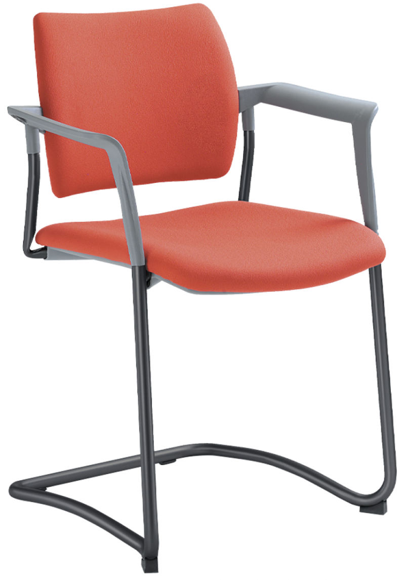 konferenční židle DREAM 131-Z-N1,BR, kostra černá 