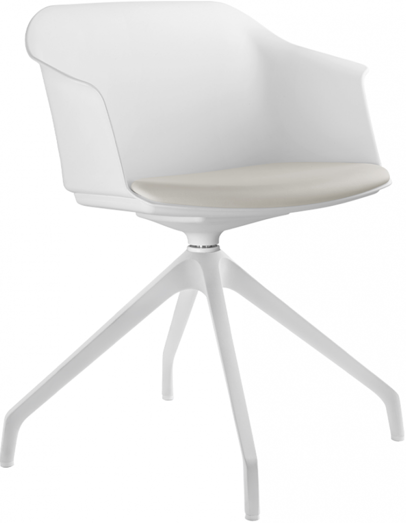 Konferenční židle WAVE 030,F90-WH, bílý kříž