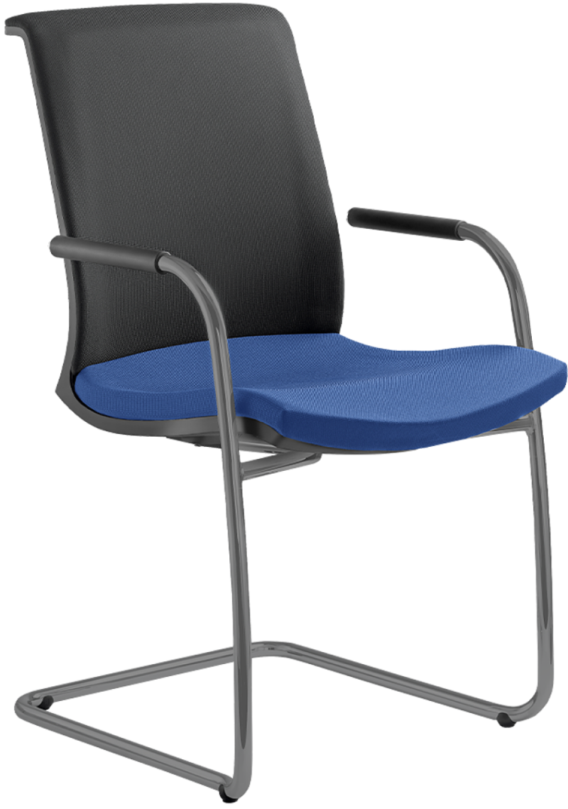 Konferenční židle LYRA NET 204-Z-N2, kostra šedá