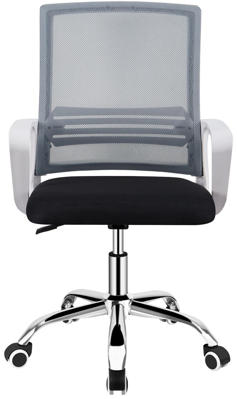 Kancelářská židle APOLO 2 NEW, šedá/ černá, plast bílý