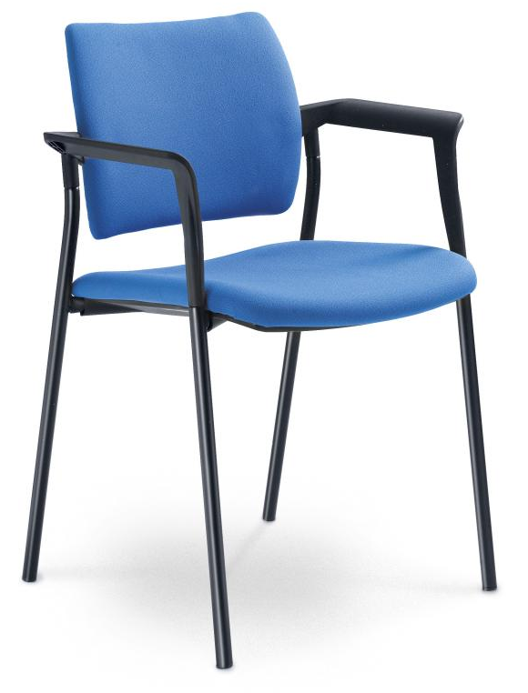 konferenční židle DREAM 110-N1,BR, kostra černá 