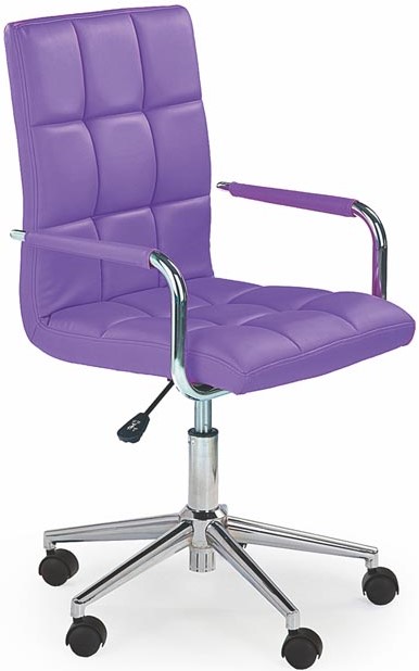 dětská židle GONZO 2 fialová čalouněná HALMAR