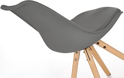 Jídelní židle K201 šedá Halmar detail