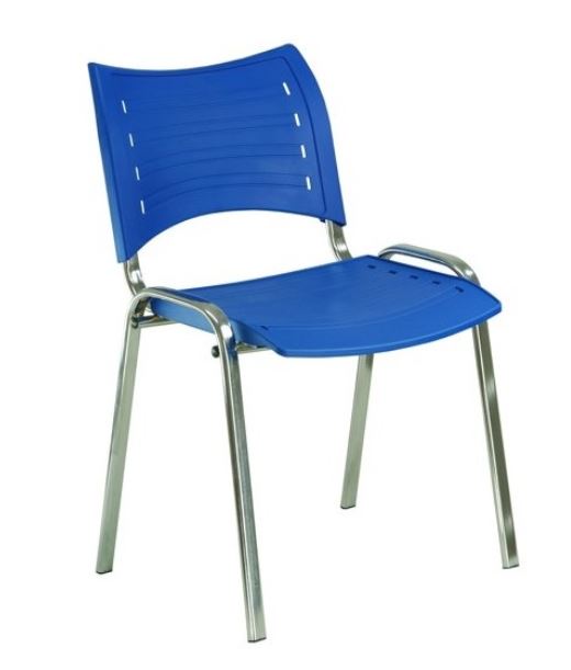 konferenční židle ISO 13 plast, kostra chrom gallery main image