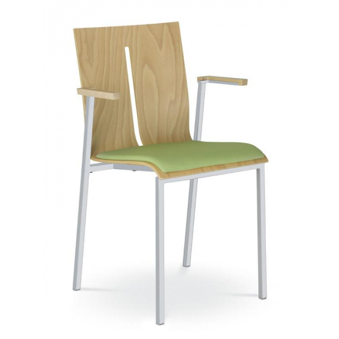 Konferenční židle TWIST 251-N2, kostra šedá