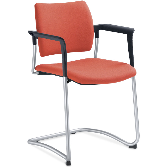 konferenční židle DREAM 130-Z-N2,BR, kostra šedá