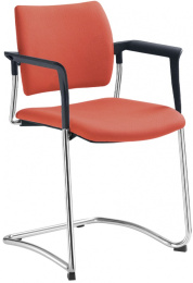 konferenční židle DREAM 130-Z-N4,BR, kostra chrom