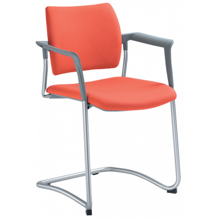 konferenční židle DREAM 131-Z-N2,BR, kostra šedá