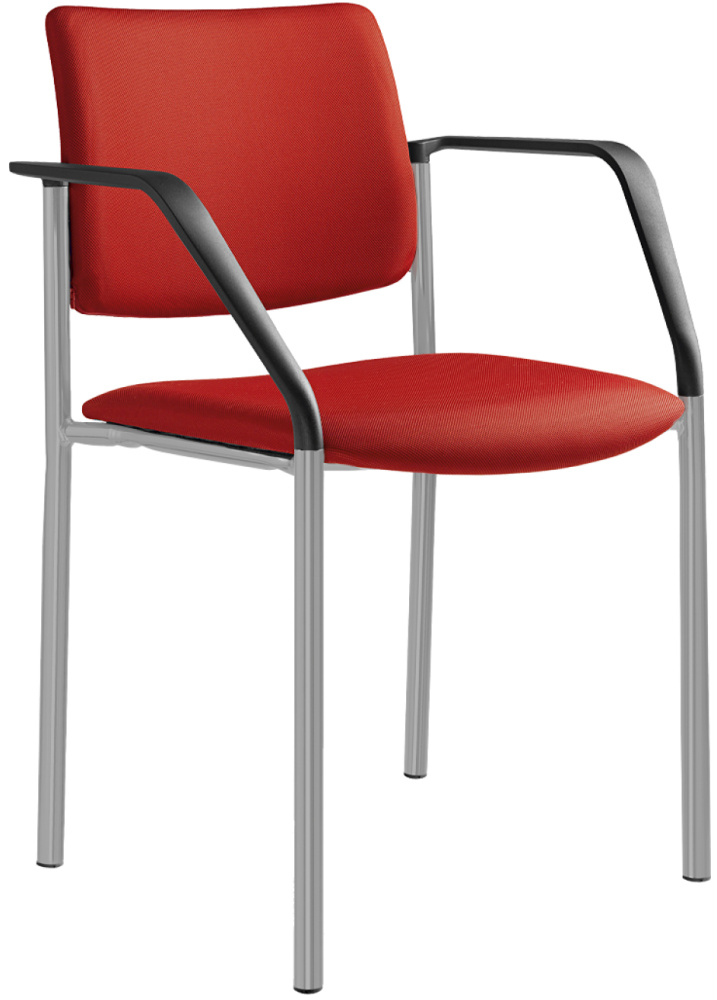 Konferenční židle CONFERENCE 155-N2,BR, šedá gallery main image