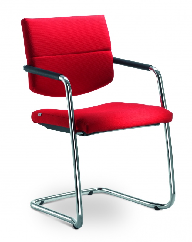 Konferenční židle LASER 683-Z-N4, kostra efekt chrom gallery main image