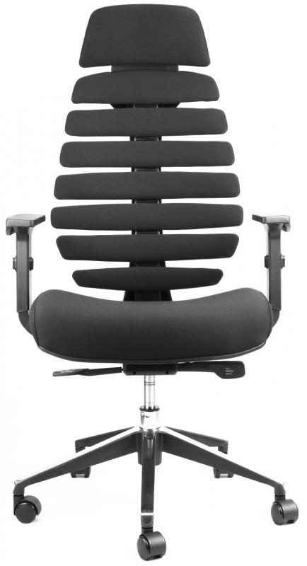 kancelářská židle FISH BONES PDH černý plast, černá 26-60 gallery main image