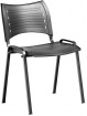 konferenční židle ISO 13 plast, kostra černá