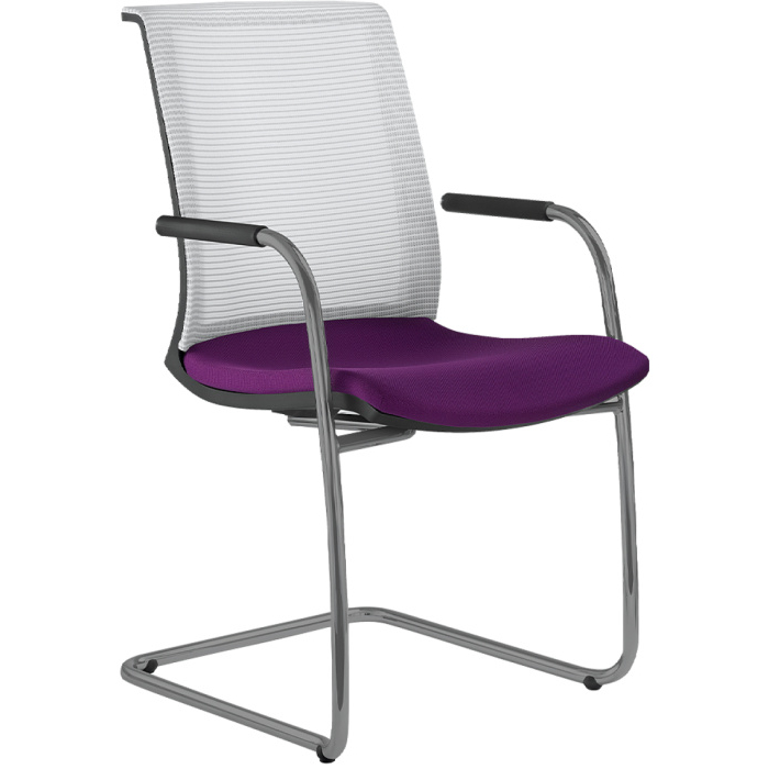 Konferenční židle LYRA NET 203-Z-N2, kostra šedá