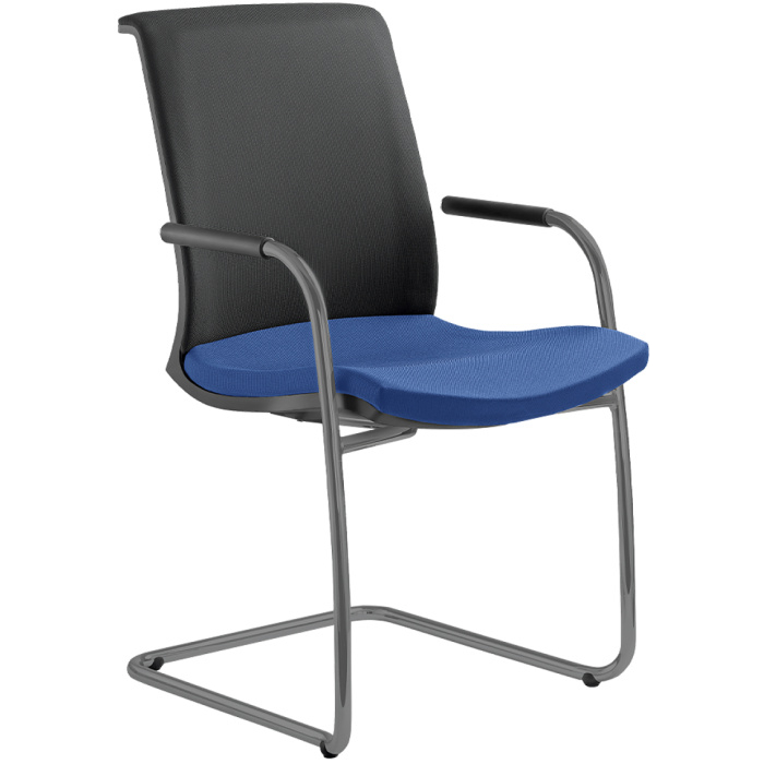 Konferenční židle LYRA NET 204-Z-N2, kostra šedá