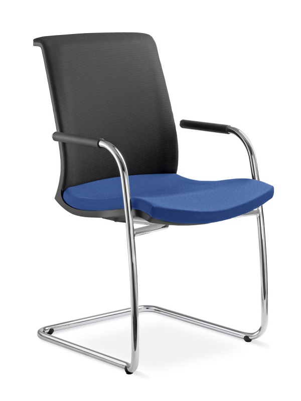 Konferenční židle LYRA NET 204-Z-N2, kostra šedá gallery main image