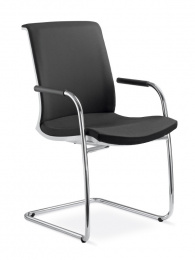 Konferenční židle LYRA NET 214-Z-N2, kostra šedá