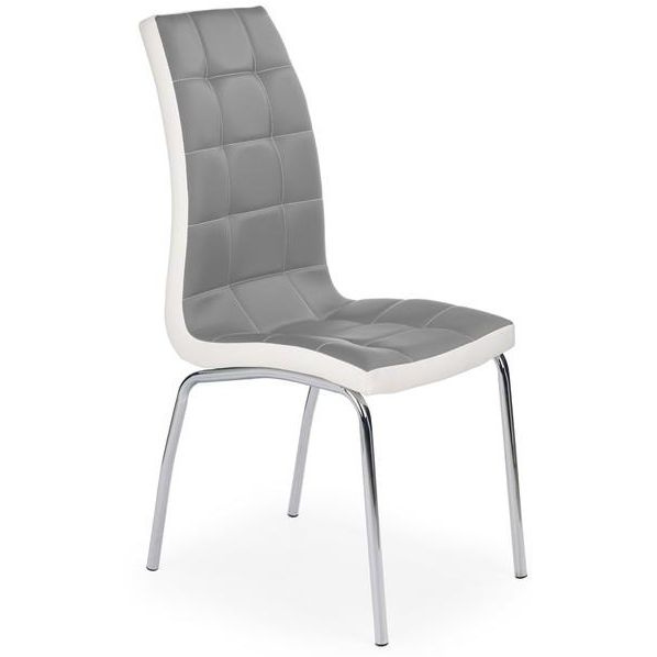 jídelní židle K186 šedo-bílá