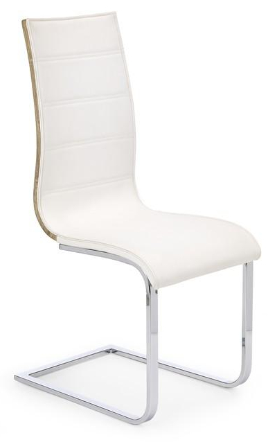 jídelní židle K104 dub sonoma/bílá eko kůže gallery main image