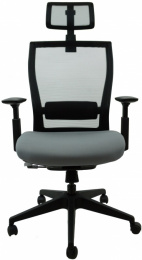 Kancelářská židle M5 černý plast, černo-šedá gallery main image