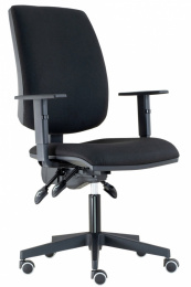 Kancelářská židle YORK ŠÉF s područkami, BLACK 27 gallery main image