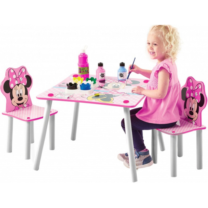 Dětský stůl s židlemi MYŠKA MINNIE