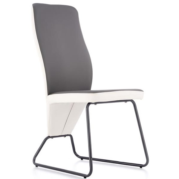 Jídelní židle K300 šedo-bílá