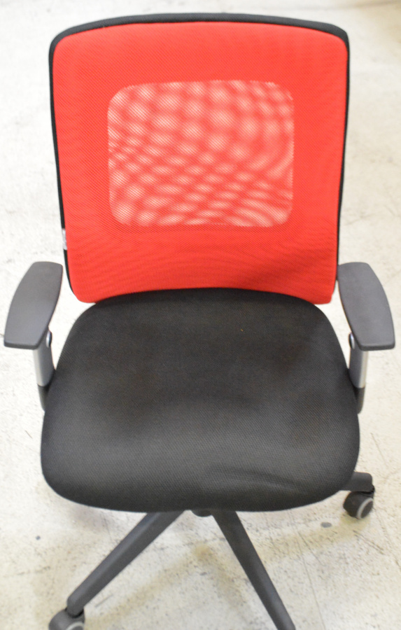 kancelářská židle LEXA bez podhlavníku červená č.AOJ622 gallery main image