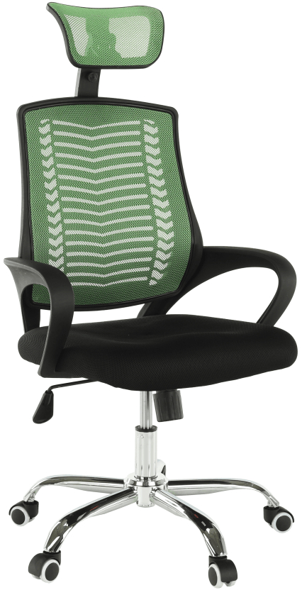 Kancelářská židle, zelená/černá/chrom, IMELA TYP 1 gallery main image