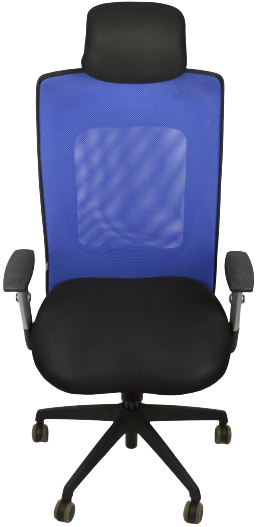 kancelářská židle LEXA s podhlavníkem, modrá  č.AOJ1201 gallery main image