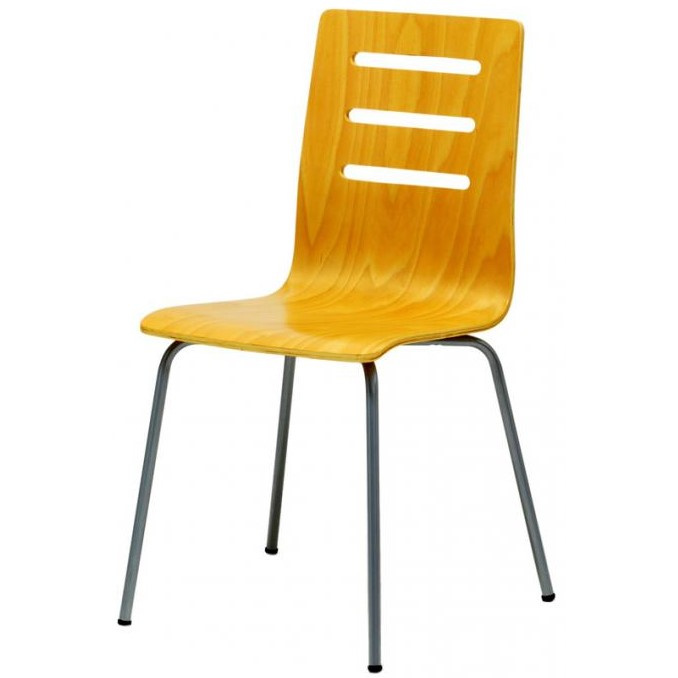 Jídelní židle TINA buk/chrom