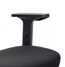 područka pro židli FISH BONES, levá, černý plast gallery main image