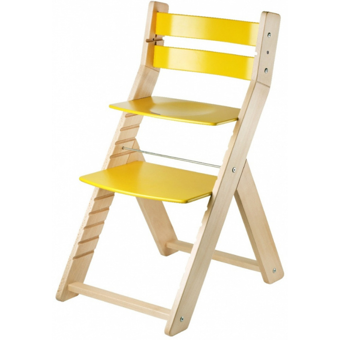 Rostoucí židle SANDY natur/ žlutá