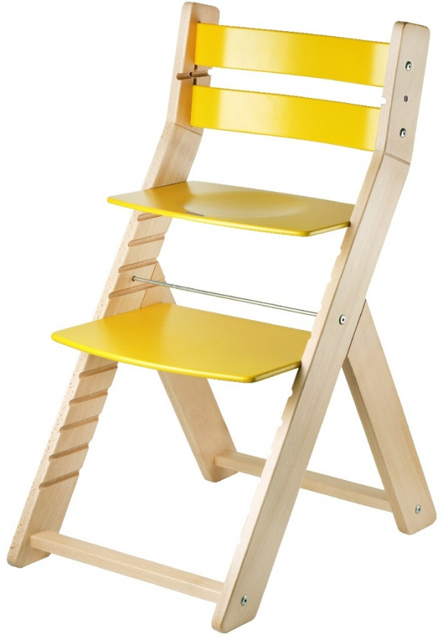 Rostoucí židle SANDY natur/ žlutá gallery main image