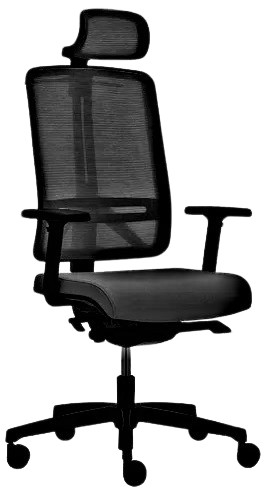 kancelářská židle FLEXI FX 1104 černá s PDH gallery main image