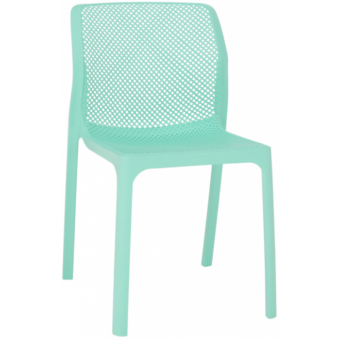 Stohovatelná židle LARKA, mentolová/ plast