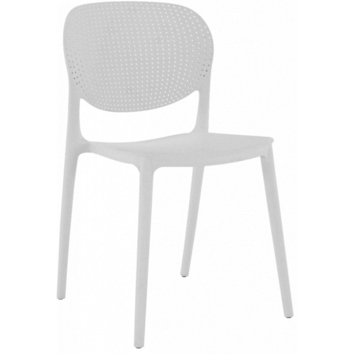 Stohovatelná židle FEDRA NEW,  bílá