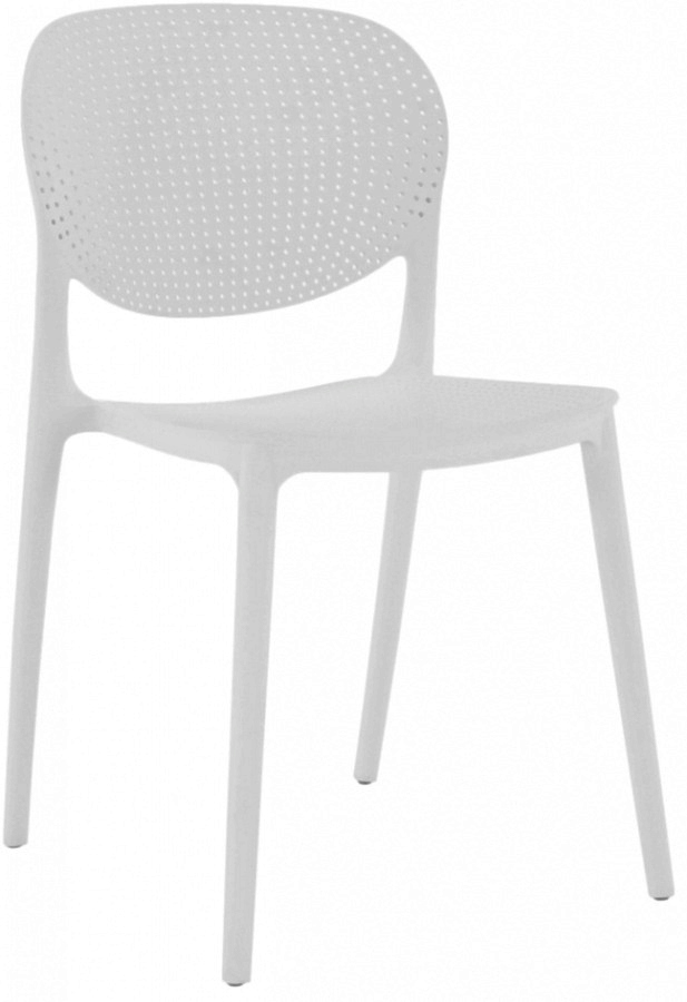 Stohovatelná židle FEDRA NEW,  bílá gallery main image
