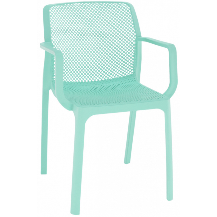 Stohovatelná židle FRENIA, mentolová/ plast