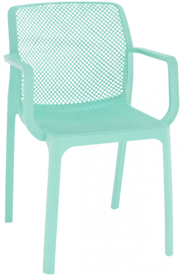 Stohovatelná židle FRENIA, mentolová/ plast gallery main image