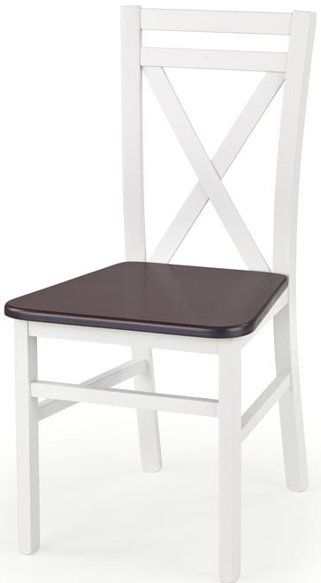jídelní židle DARIUSZ 2 bílá/tm. ořech - na prodejně v Praze gallery main image