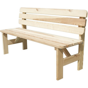 Zahradní lavice VIKING dřevěná přírodní - 180 cm