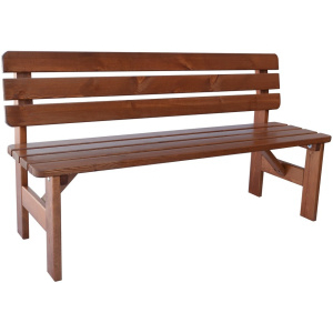 Zahradní lavice VIKING dřevěná lakovaná - 180 cm