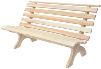 RETRO dřevěná lavice - přírodní gallery main image