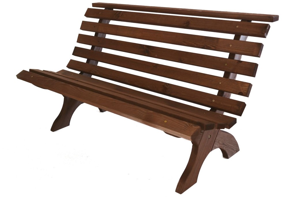 RETRO dřevěná lavice - mořená gallery main image