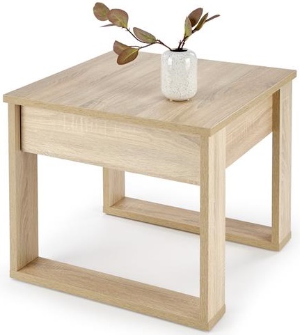 Dřevěný konferenční stolek NEA KWADRAT dub sonoma gallery main image