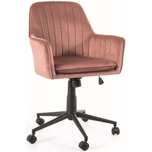Kancelářská židle Q-886 VELVET antická růžová