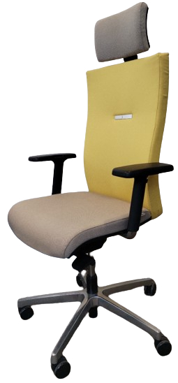 kancelářská židle FOCUS FO 642 C béžovo-žlutá gallery main image